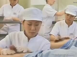 Japansk sykepleier arbeider hårete penis, gratis kjønn video b9