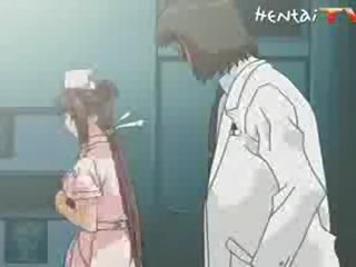 Enchanting manga pielęgniarka dostaje pieprzony